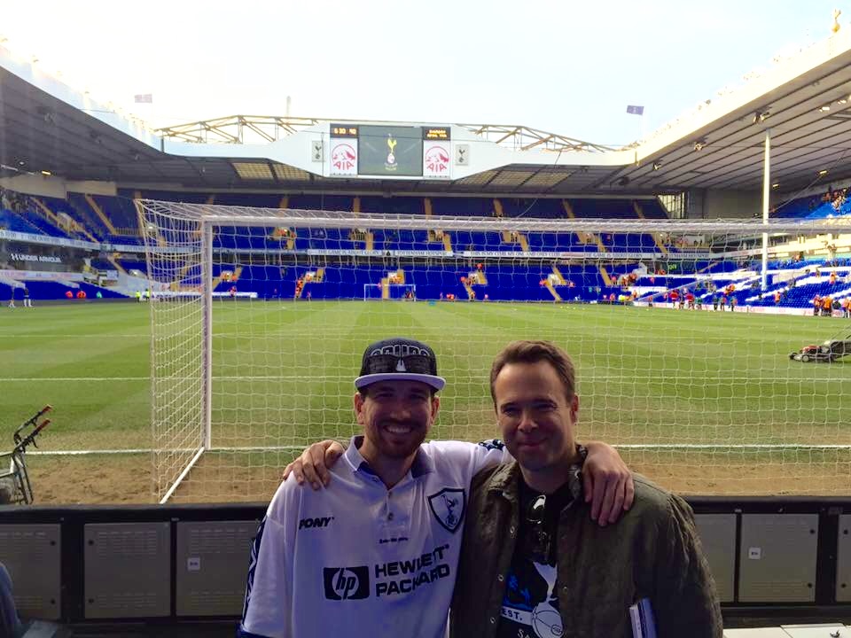 Trent and Andrew at White Hart Lane